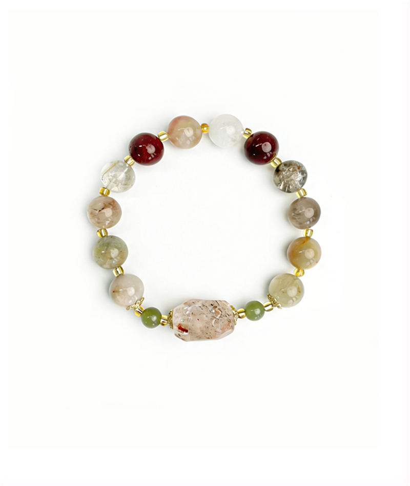 Warm Light Multicolor Gemstone Bracelet