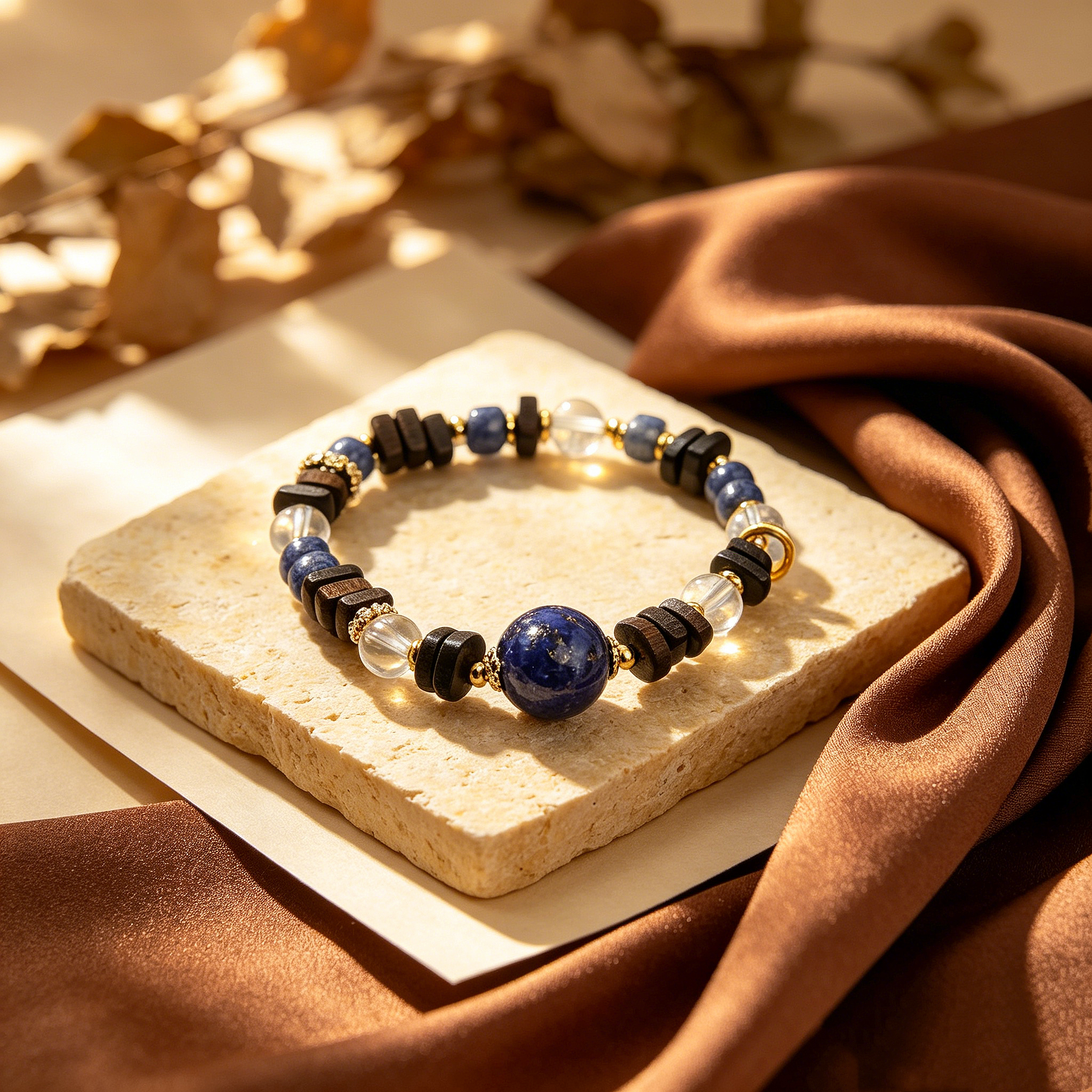 Lapis Lazuli  Crystal Bracelet
