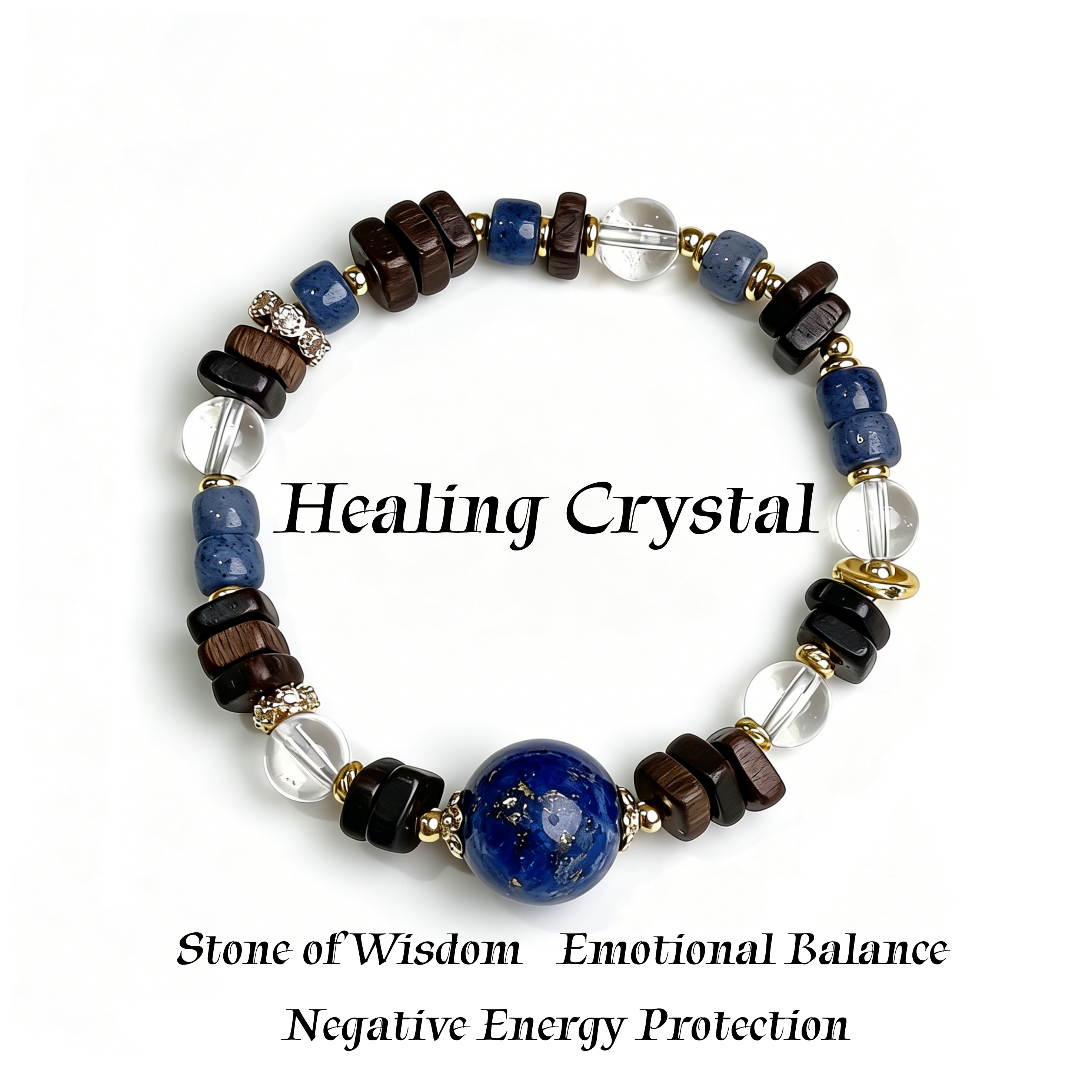 Lapis Lazuli  Crystal Bracelet