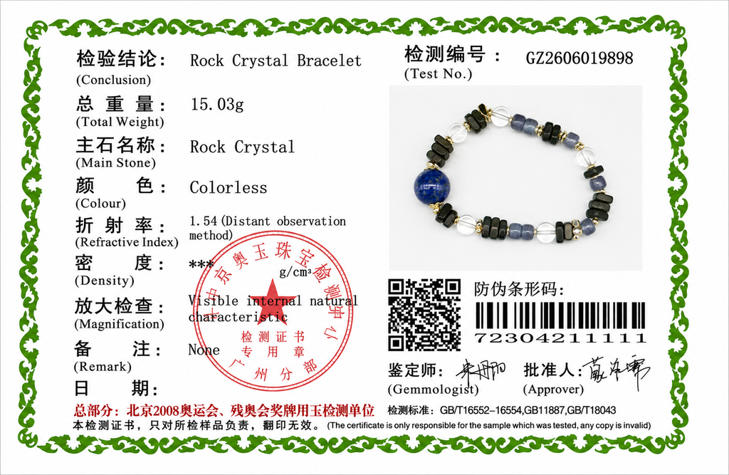 Lapis Lazuli  Crystal Bracelet