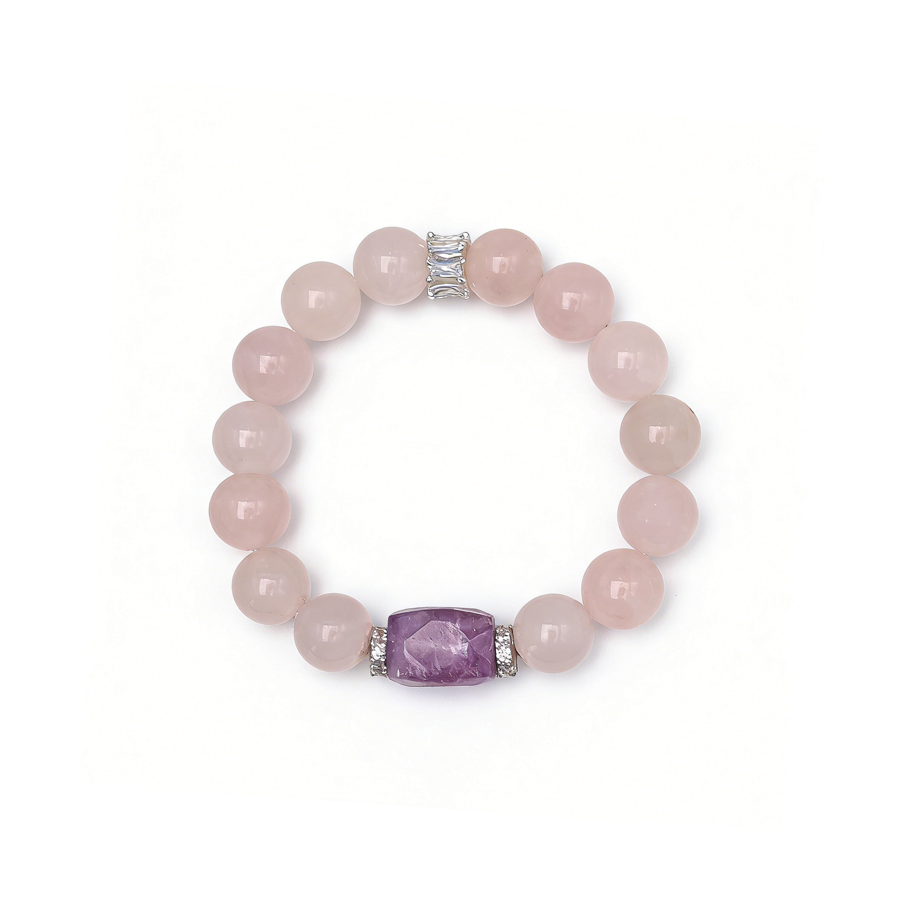 Gentle Rose Quartz・Amethyst Healing Bracelet