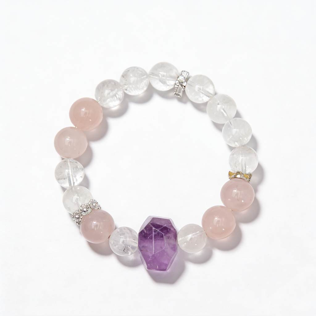 Misty Pink Amethyst Bracelet