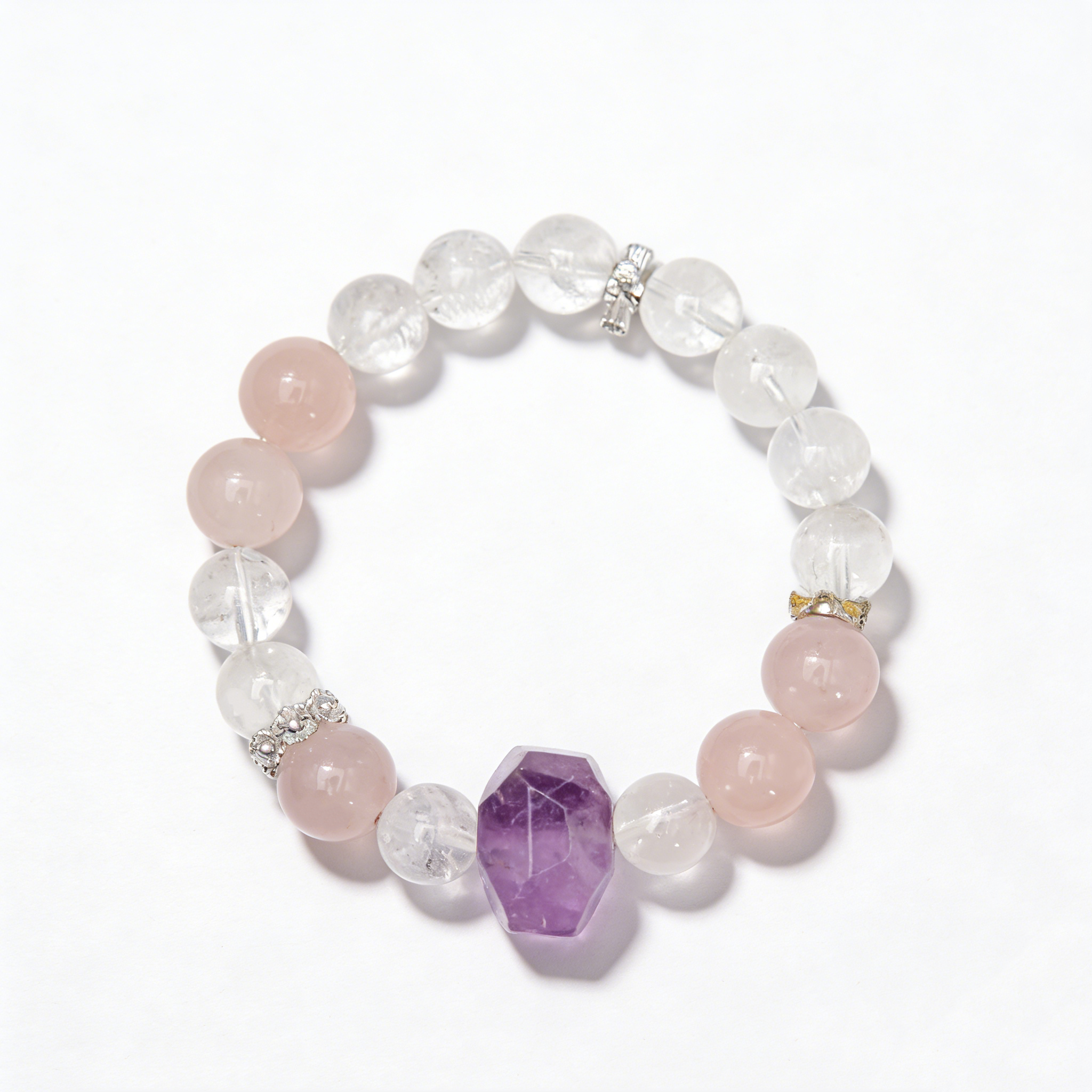 Misty Pink Amethyst Bracelet