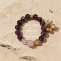 Amethyst warm pink bracelet