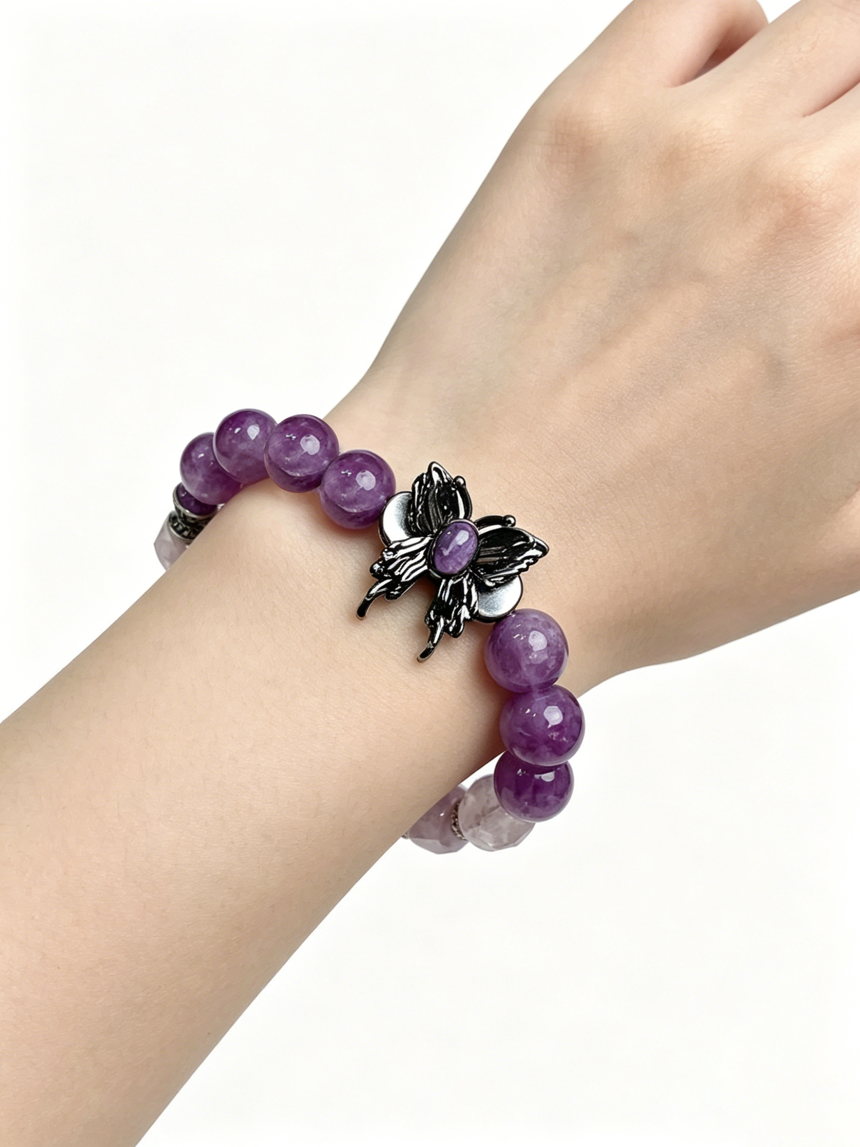 Purple Butterfly Bracelet