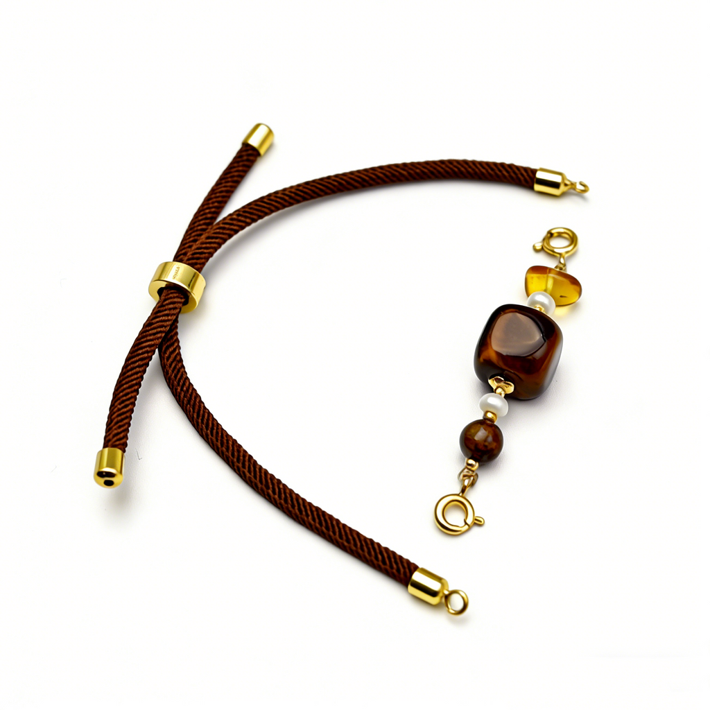 DIY Square Tiger Eye Bracelet