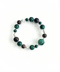 Malachite and Aloeswood Pearl Bracelet