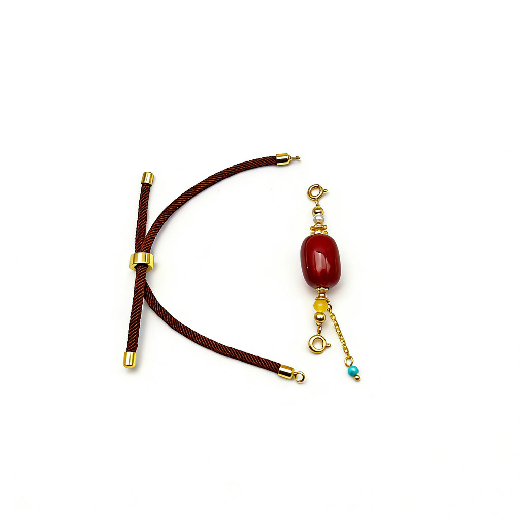 DIY Red Agate Bracelet