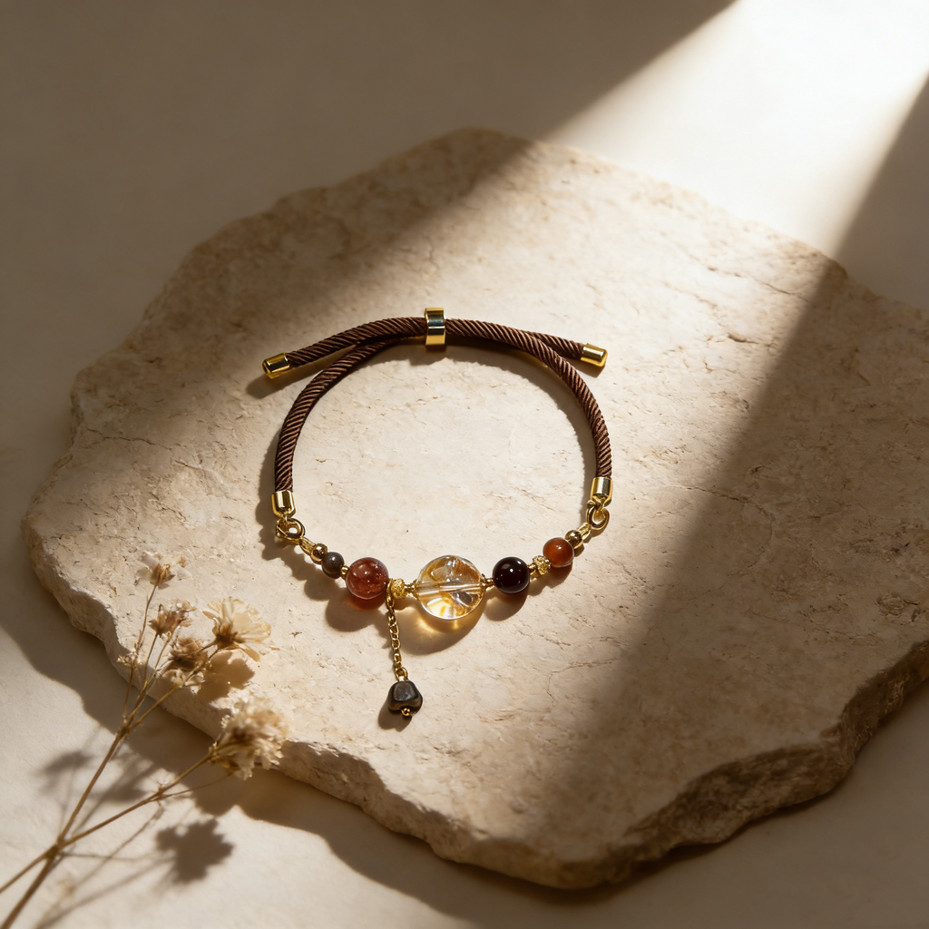 Rutilated Quartz  Bracelet / DIY
