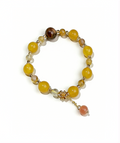 Warm Gold Fortune-Attracting Multi-Treasure Crystal Bracelet