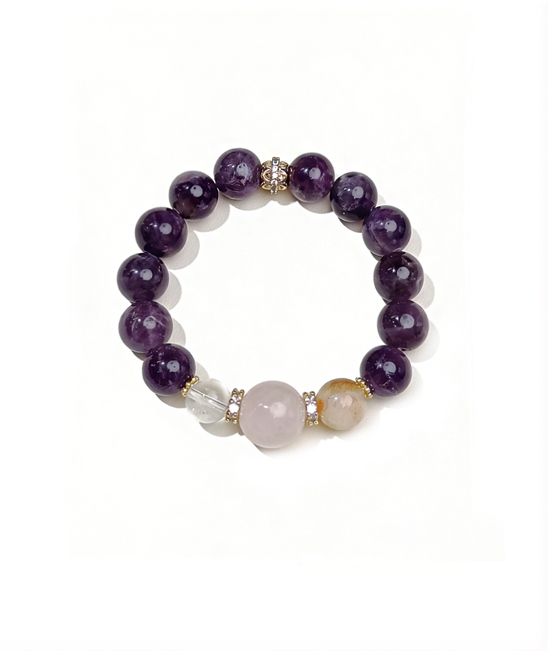 Amethyst warm pink bracelet