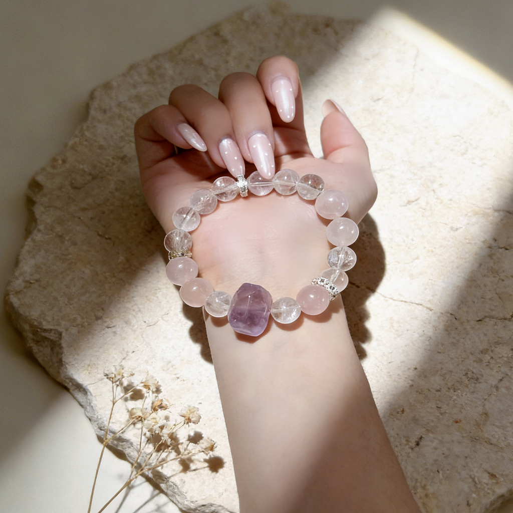Misty Pink Amethyst Bracelet