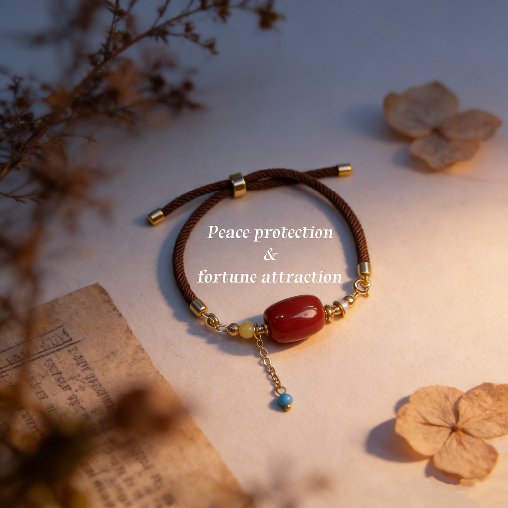 DIY Red Agate Bracelet
