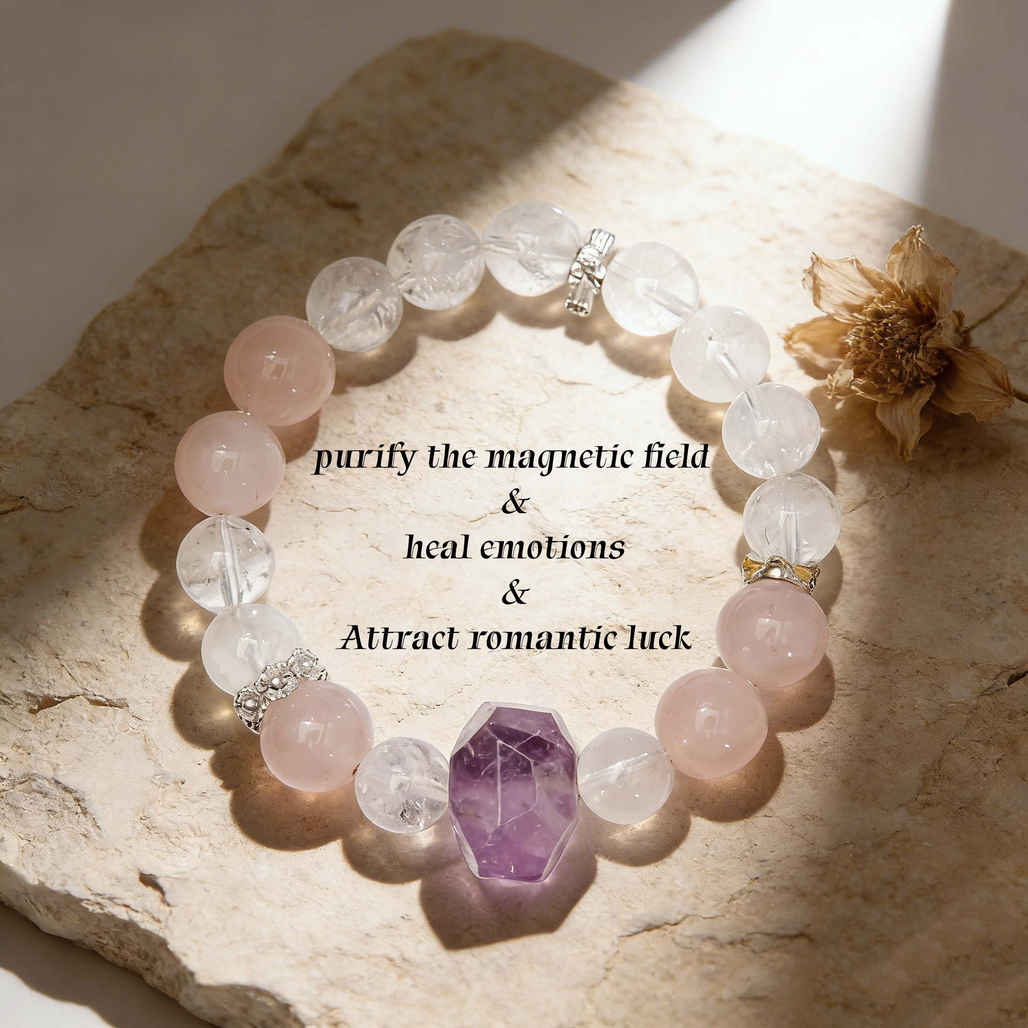 Misty Pink Amethyst Bracelet