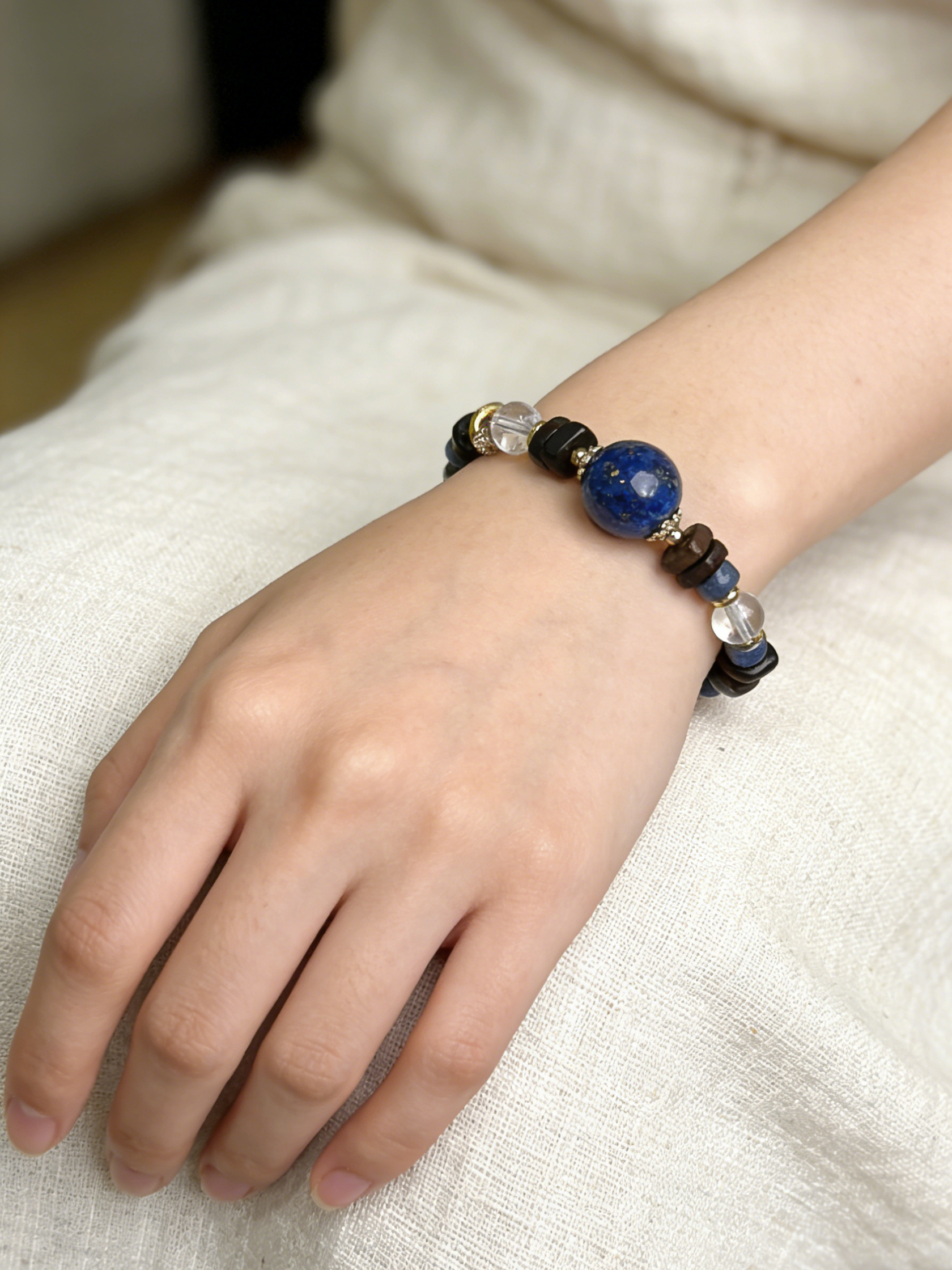 Lapis Lazuli  Crystal Bracelet