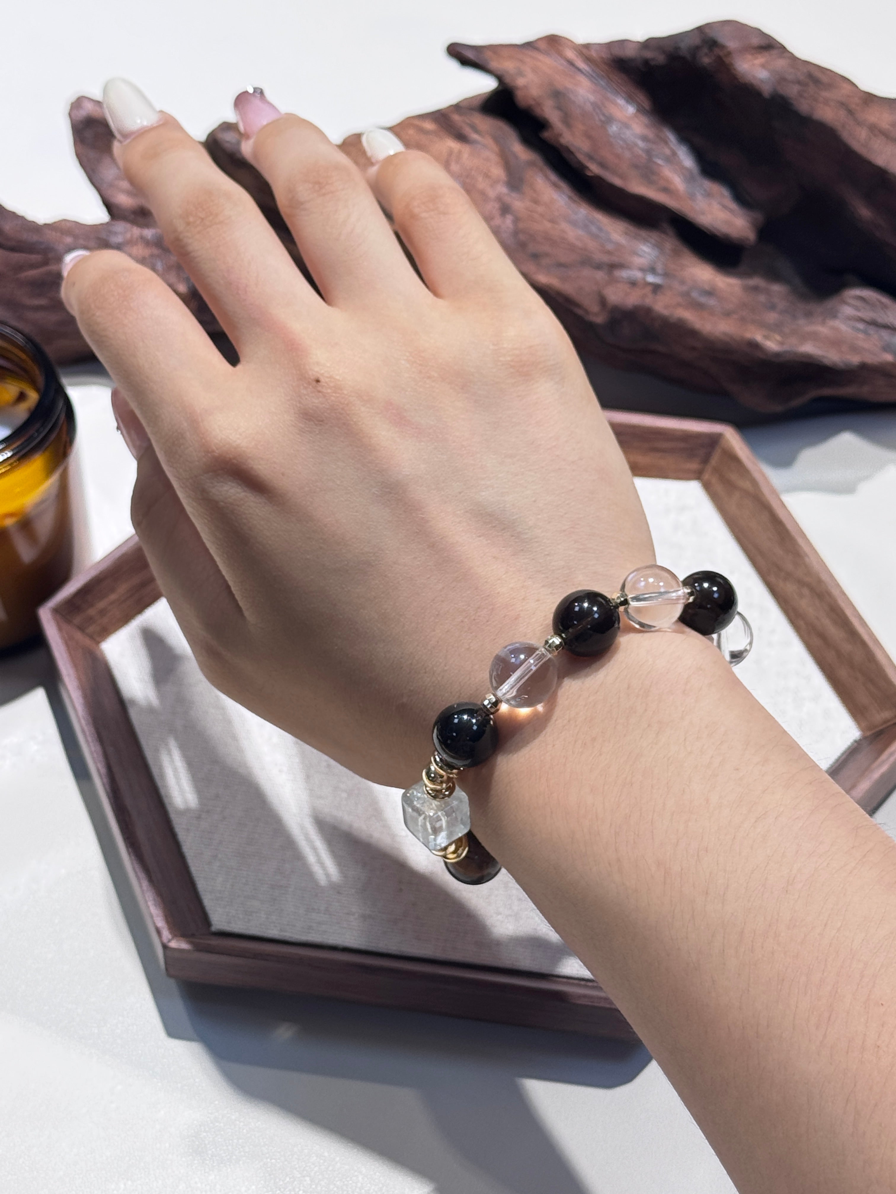 Tea crystal white water bracelet