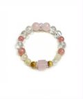 Rose Quartz Cube Sugar Bracelet