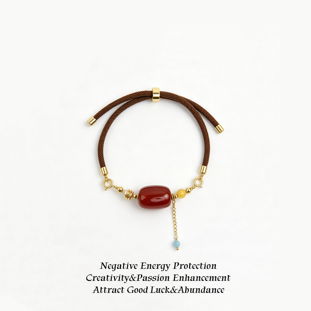 DIY Red Agate Bracelet