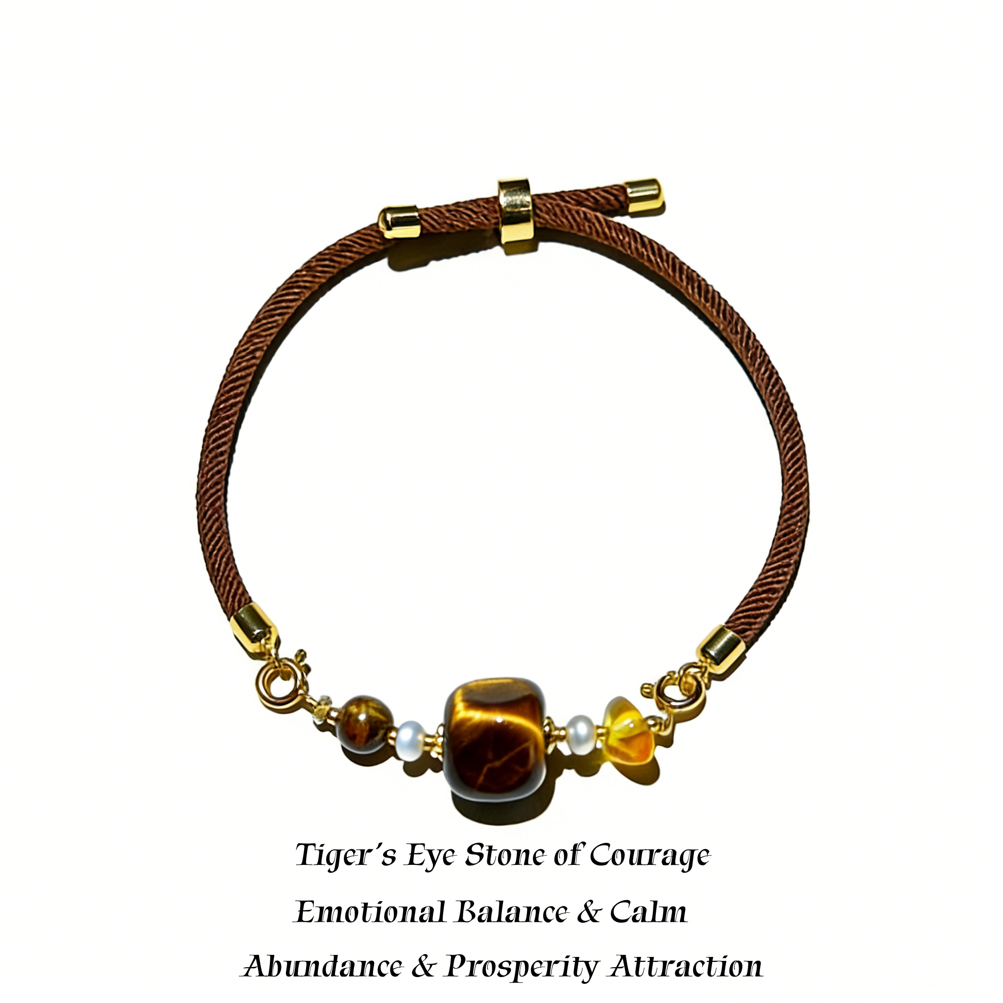 DIY Square Tiger Eye Bracelet