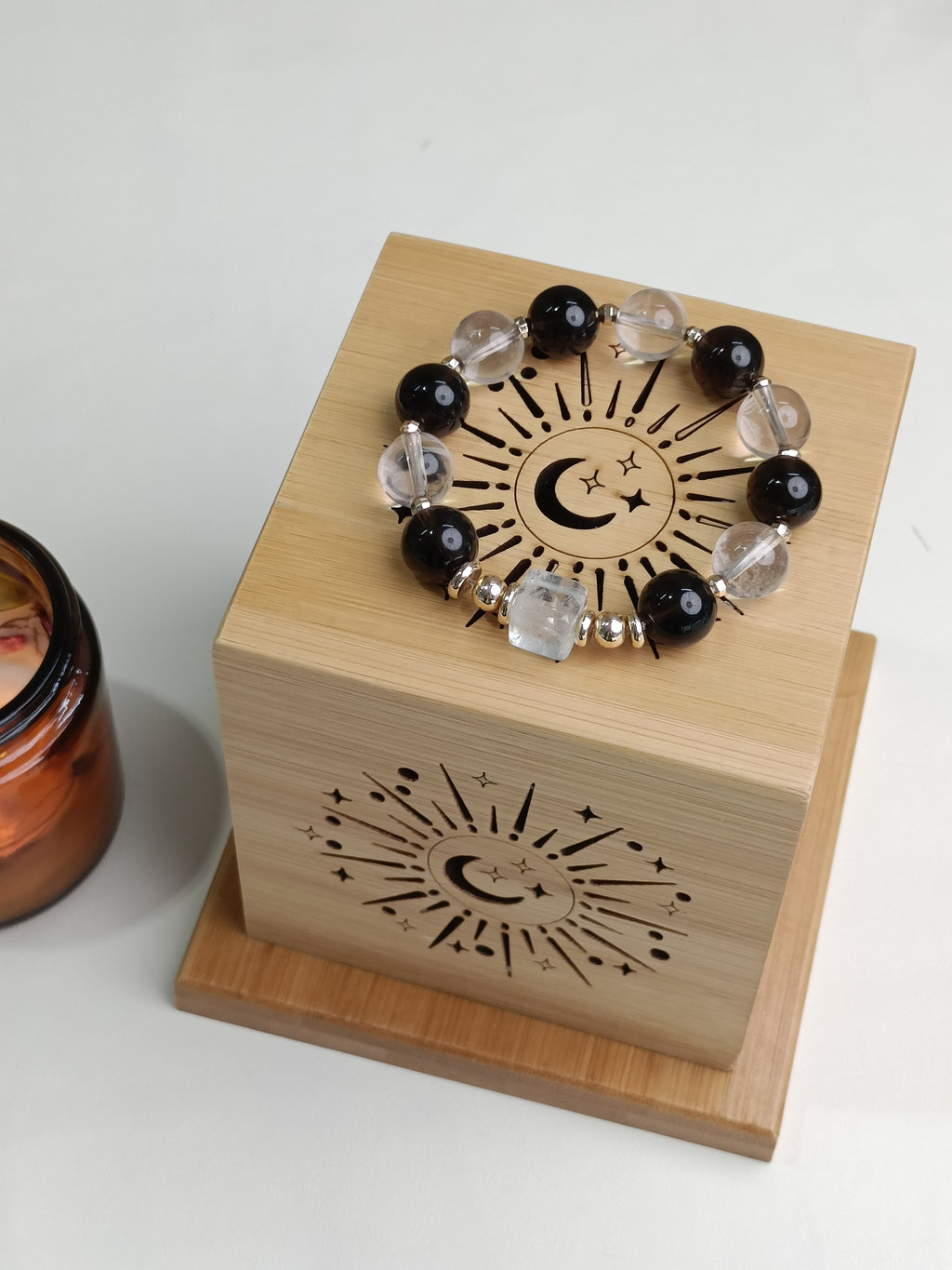 Tea crystal white water bracelet