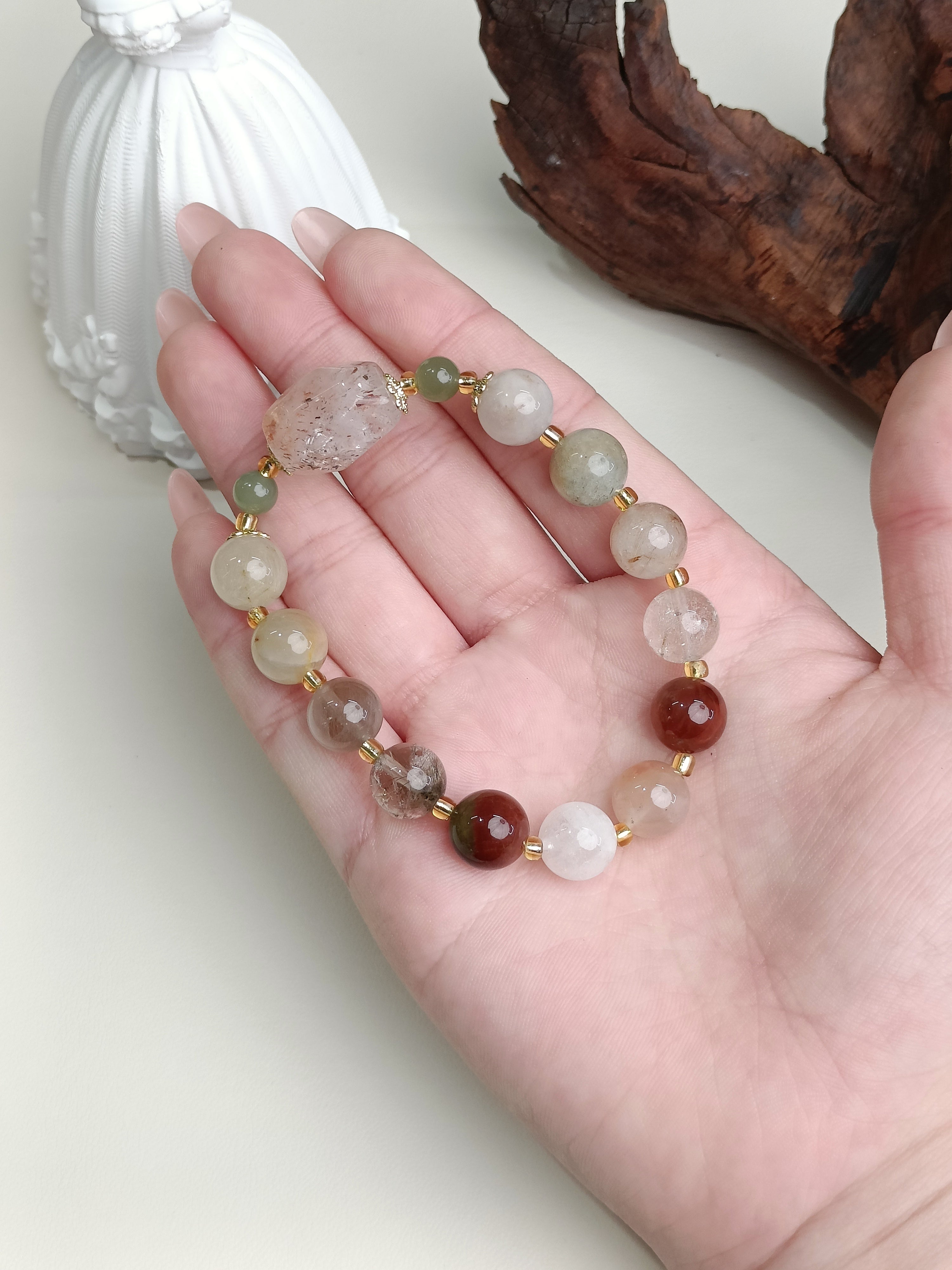 Warm Light Multicolor Gemstone Bracelet