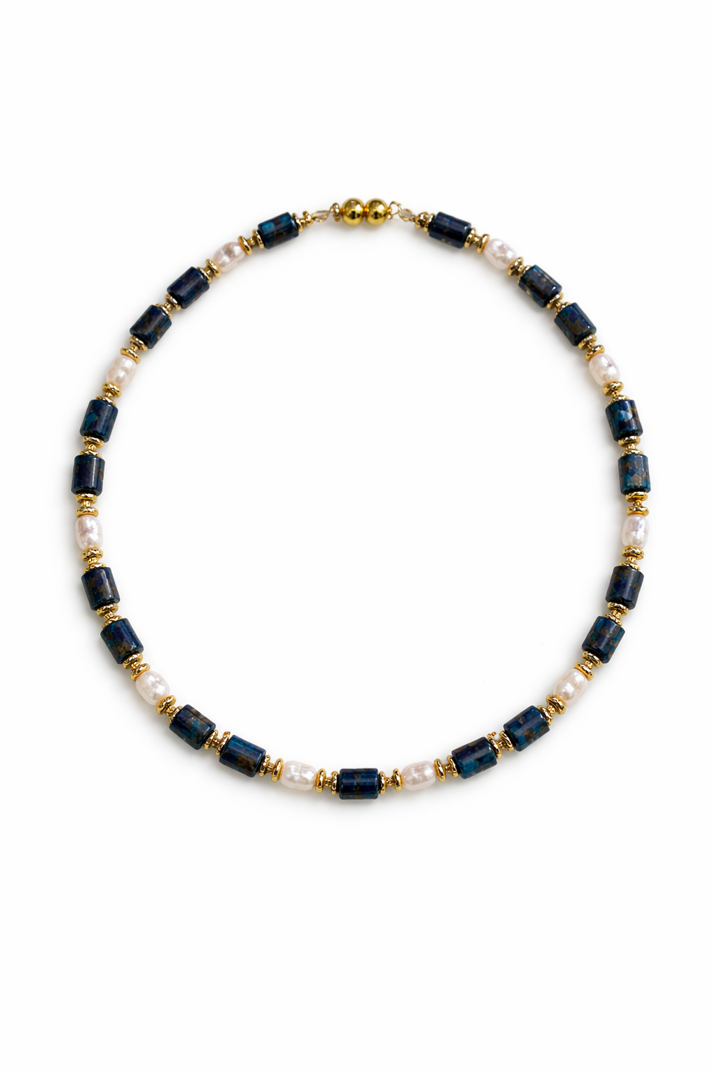 Turquoise Agate Pearl Necklace