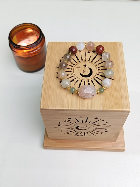 Warm Light Multicolor Gemstone Bracelet