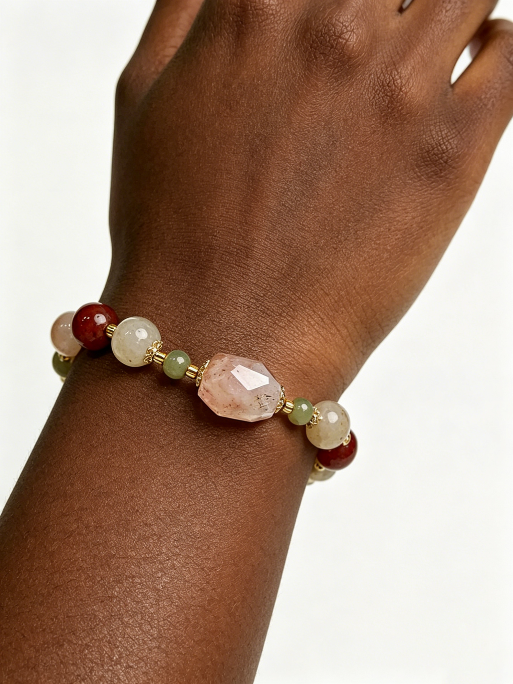 Warm Light Multicolor Gemstone Bracelet